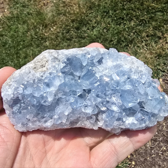 Celestite Cluster – Angelic Calm & Higher Connection - Picture 6 of 6